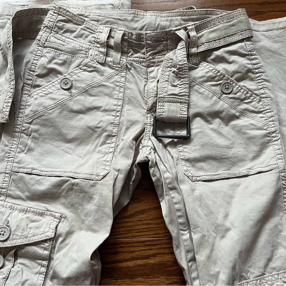 Garage flared low rise bootcut cargo pants🩶 - Picture 4 of 6